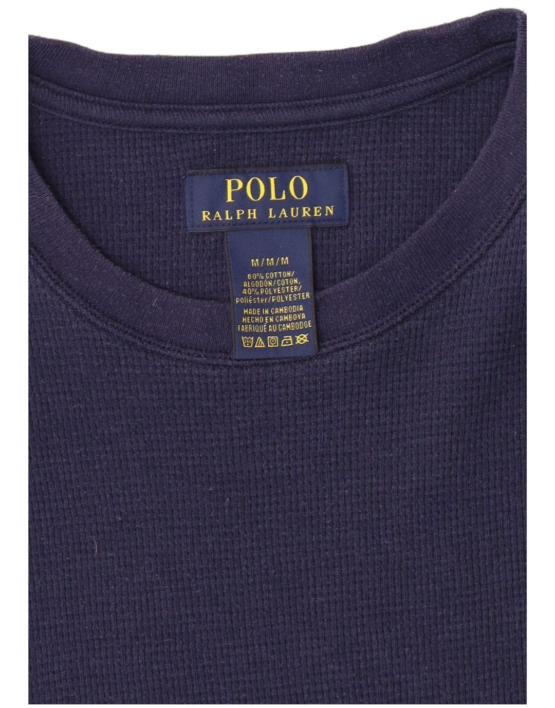 Мужской топ POLO RALPH LAUREN с длинным рукавом, средний, темно-синий, хлопок