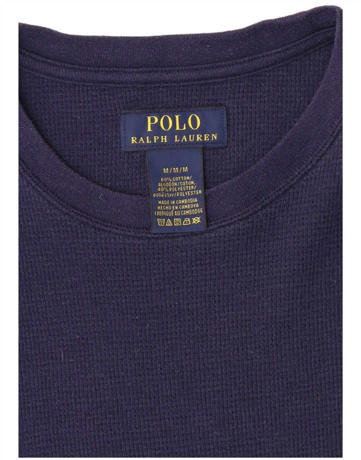 Мужской топ POLO RALPH LAUREN с длинным рукавом, средний, темно-синий, хлопок