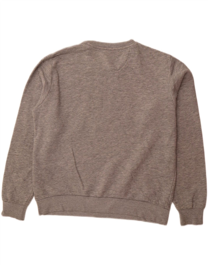 NIKE Womens Sweatshirt Jumper UK 10/12 Medium Grey Cotton