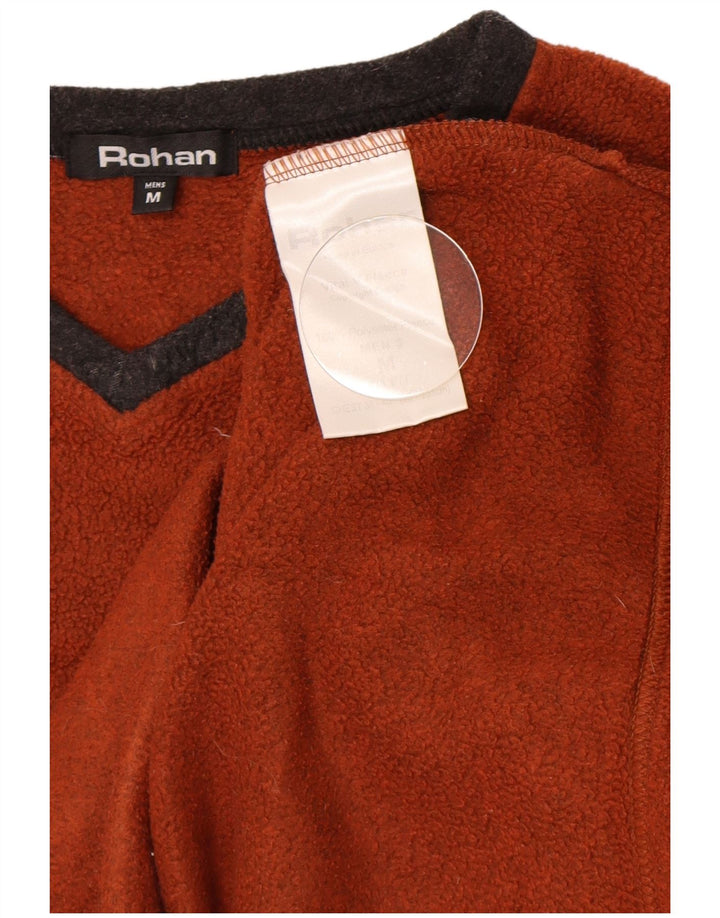 Мужской флисовый топ Rohan с длинным рукавом, средний коричневый полиэстер