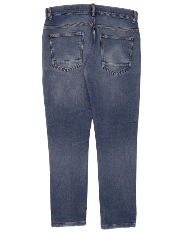 Мужские узкие джинсы Zara EU 42, большие W32 L29, синие