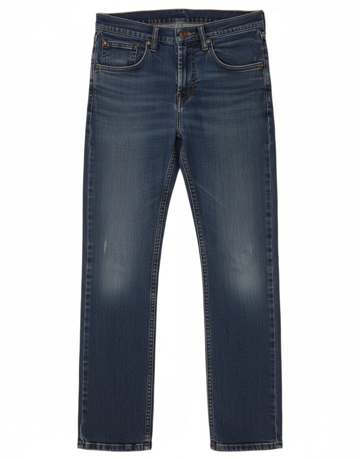 WRANGLER Womens Slim Straight Jeans W28 L30 Blue Cotton