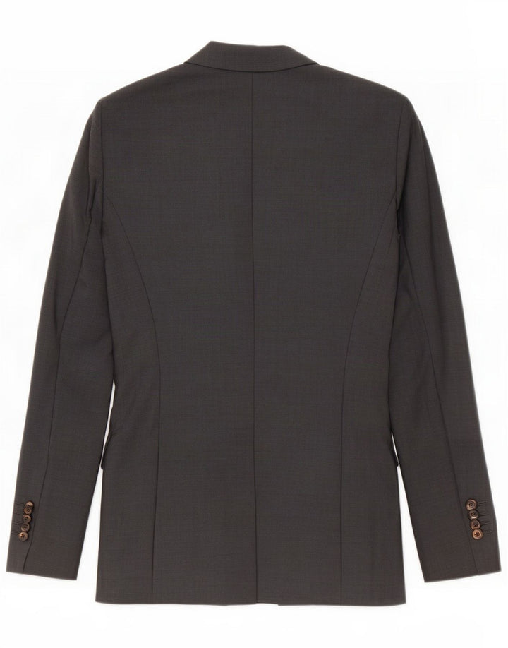 Massimo Dutti Женский пиджак на 2 пуговицах EU 38, маленькая серая шерсть