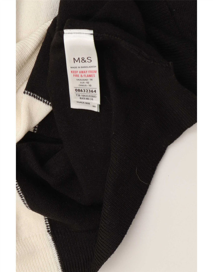 Женский джемпер с круглым вырезом Marks & Spencer, Великобритания, 14, большой, разноцветный