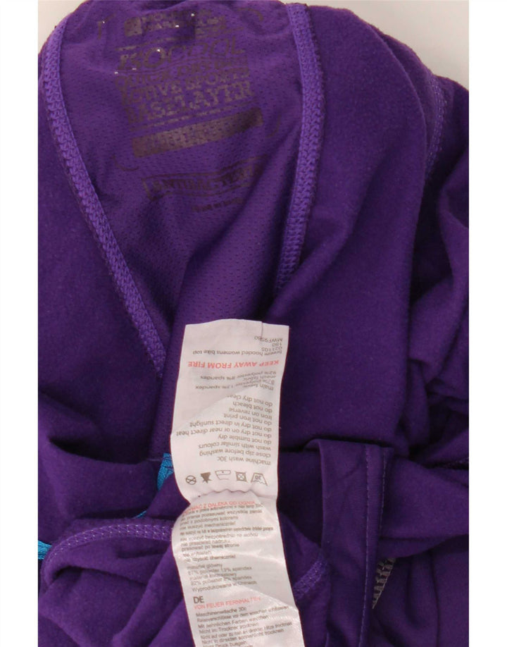 Mountain Warehouse Мужской топ с капюшоном на молнии и длинными рукавами, средний фиолетовый