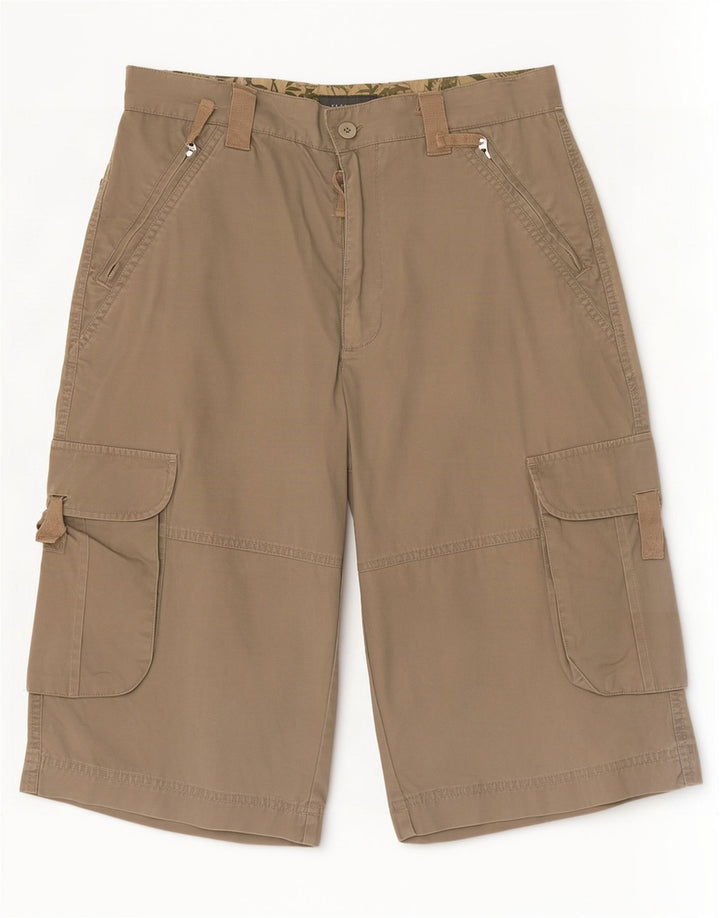 Мужские шорты карго Zara EU 38 Small W30 Хаки Хлопок