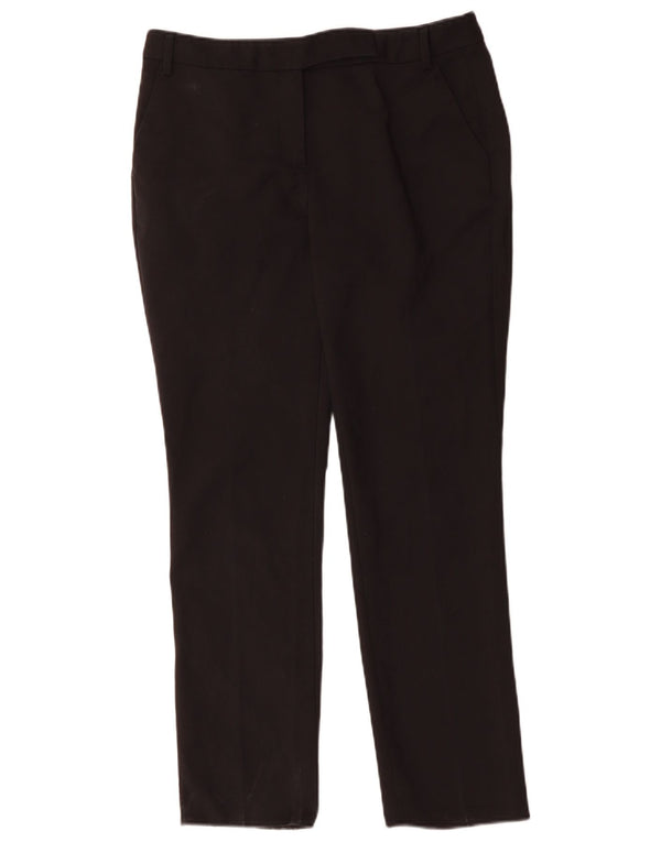 Женские узкие костюмные брюки Reiss UK 12, средние W30 L28, черные, хлопковые