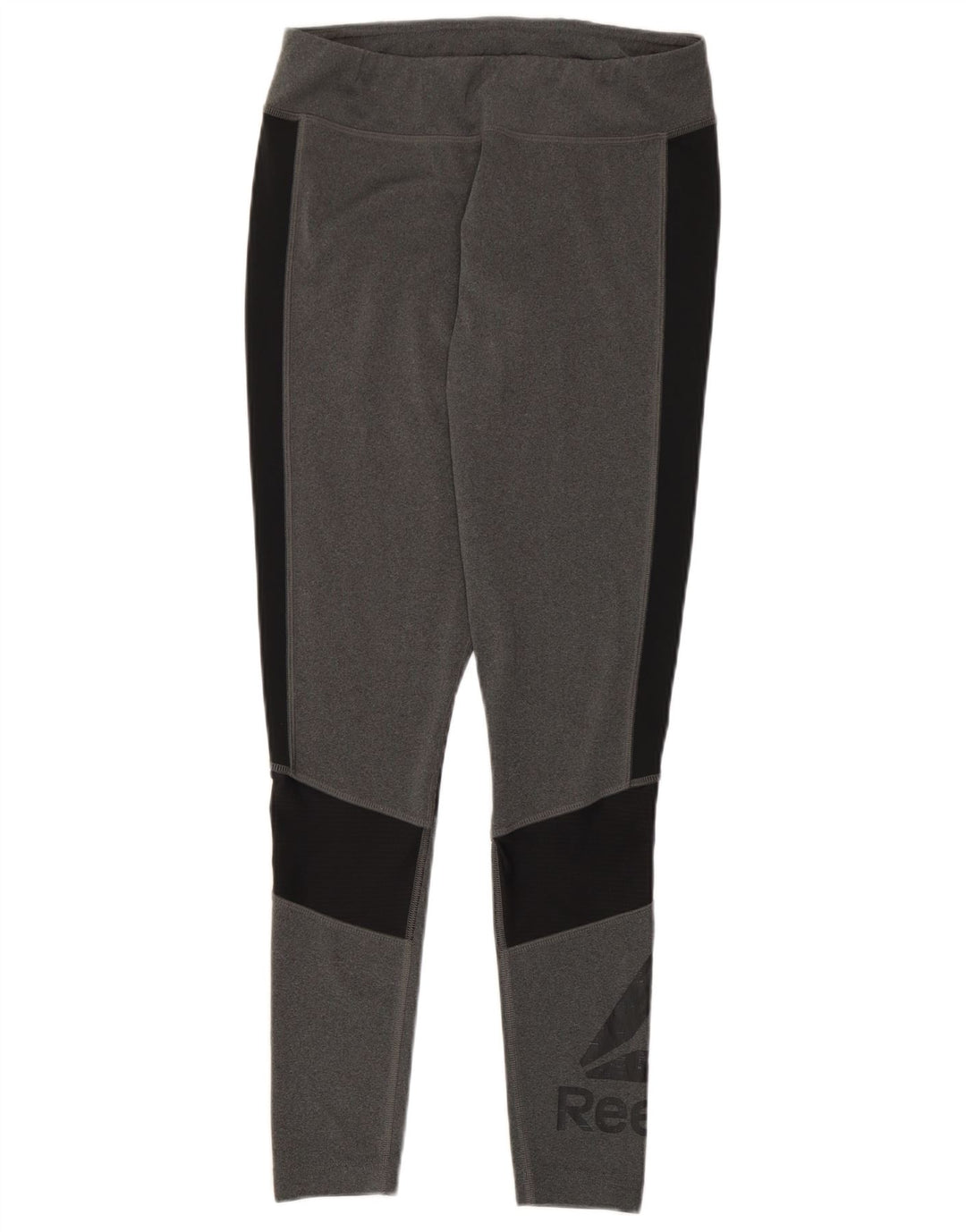 Женские леггинсы Reebok Speedwick с рисунком, Великобритания, 12/14, средний серый, с цветными блоками