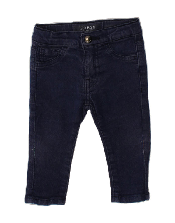 GUESS Baby Girls Skinny Jeans 6-9 Months W16 L8 Navy Blue