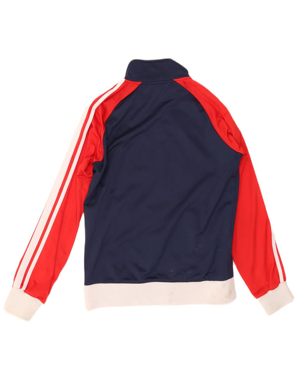 Мужской спортивный костюм ASICS, верхняя куртка, маленький темно-синий, полиэстер с цветными блоками