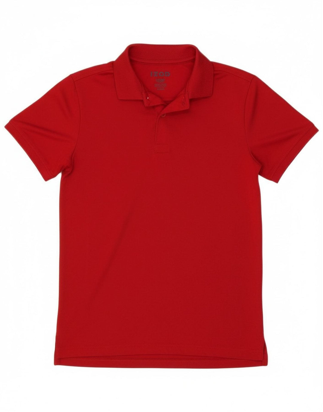 IZOD Boys Polo Shirt 10-11 Years Medium  Red Polyester