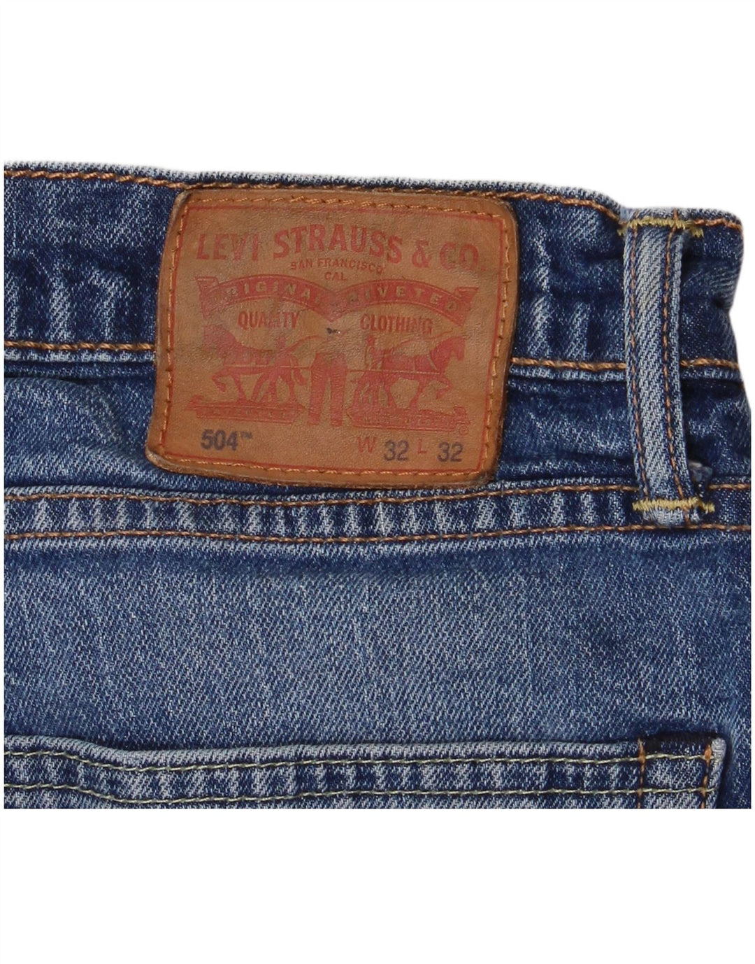 Мужские прямые джинсы Levi's 504 W32 L27 синие