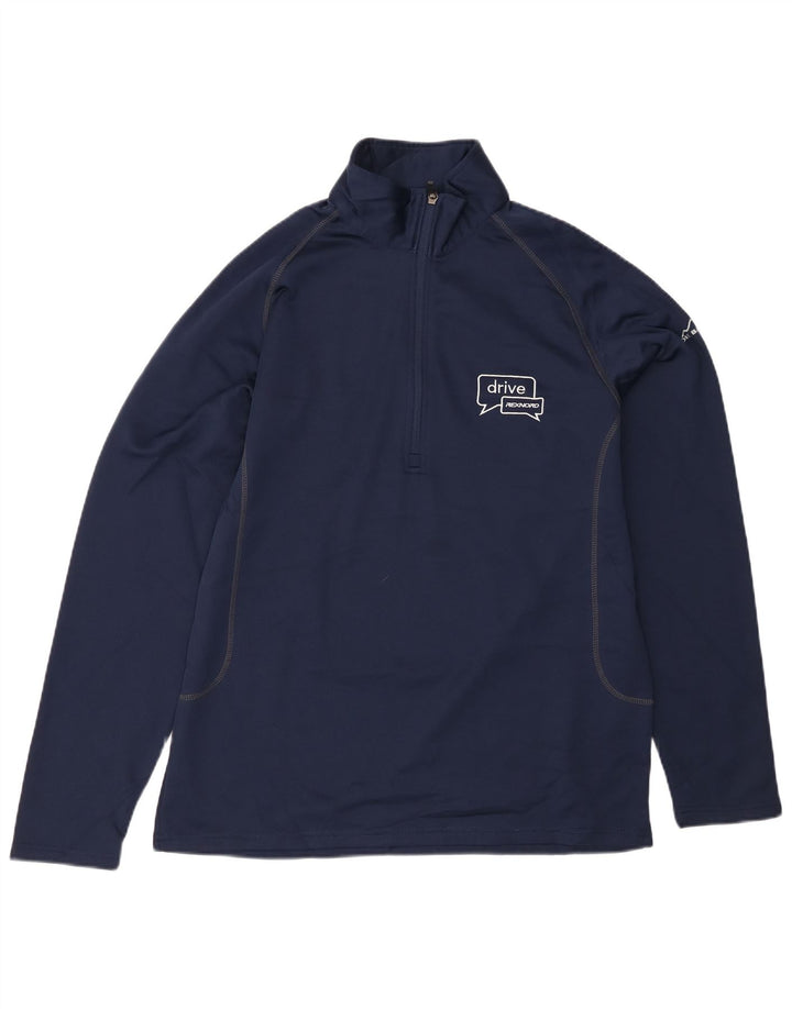 EDDIE BAUER Мужской свитшот с воротником на молнии, большой темно-синий полиэстер