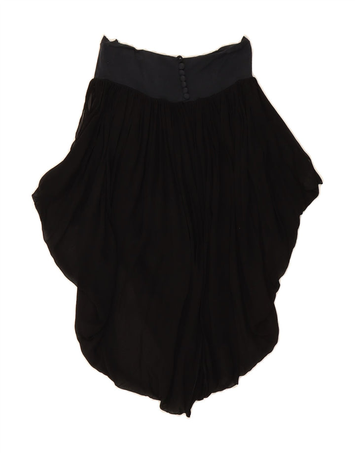 VINTAGE Womens Asymmetrical Skirt W26 Small Black Vintage Vintage and Second-Hand Vintage from Messina Hembry 