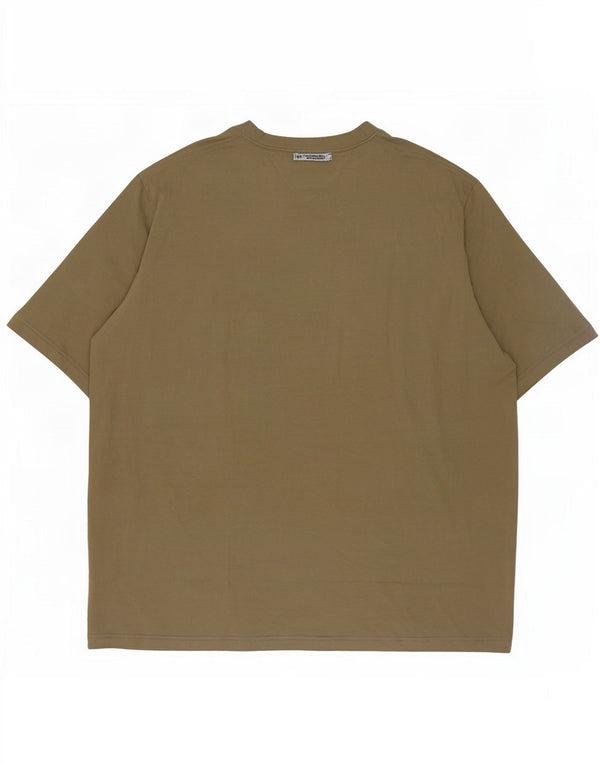 Мужская футболка Tommy Hilfiger для высоких 3XL, хлопок цвета хаки