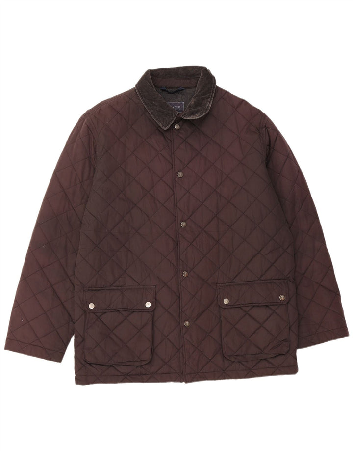 JOOP Мужская стеганая куртка IT 52 XL Коричневый полиэстер