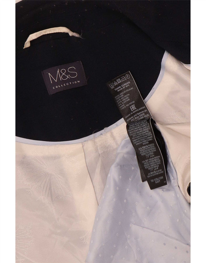 Женский пиджак на 1 пуговице Marks & Spencer UK 16, большой темно-синий