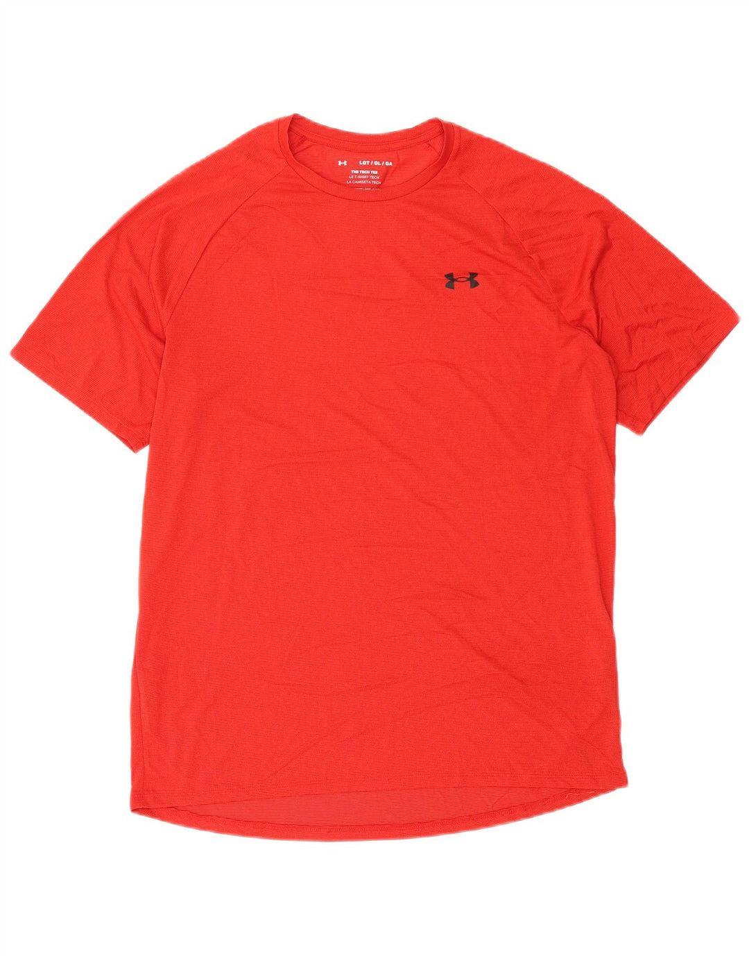 Мужская футболка Under Armour, большой красный полиэстер