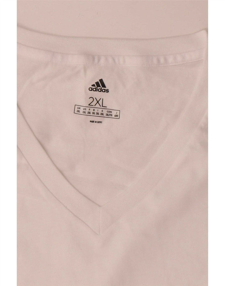 Мужская футболка Adidas Top 2XL, белый хлопок