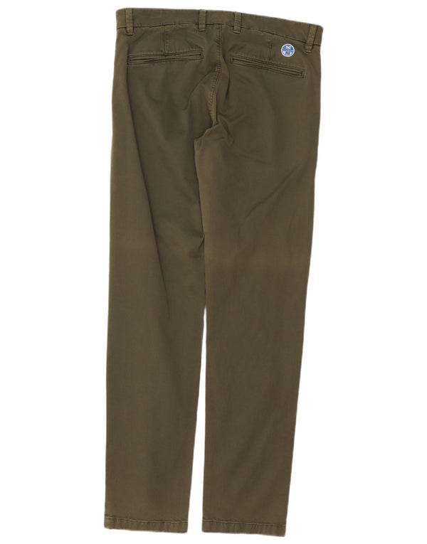 Мужские прямые брюки-чинос NORTH SAILS W30 L32, зеленый хлопок