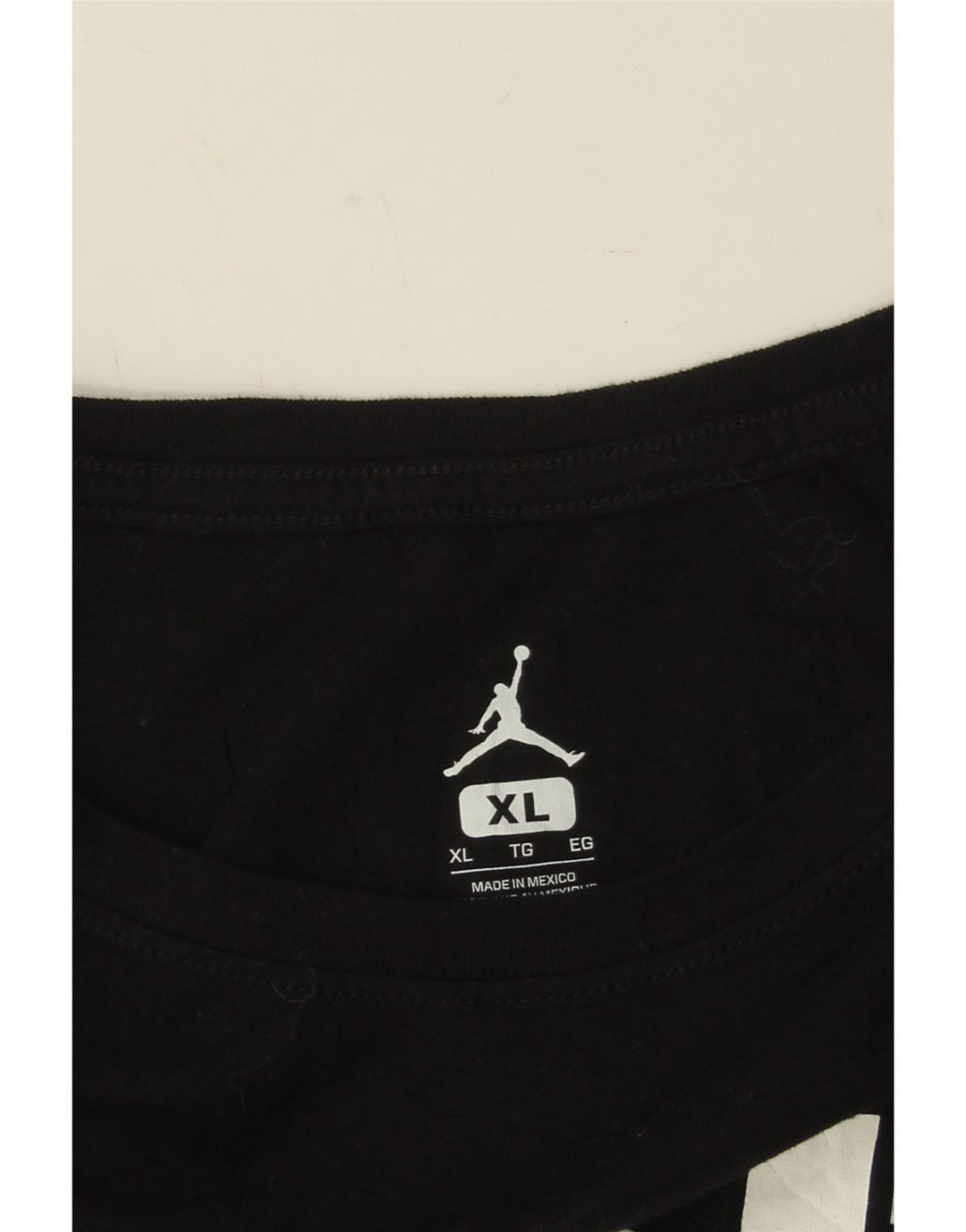 JORDAN Mens Graphic T-Shirt Top XL Black