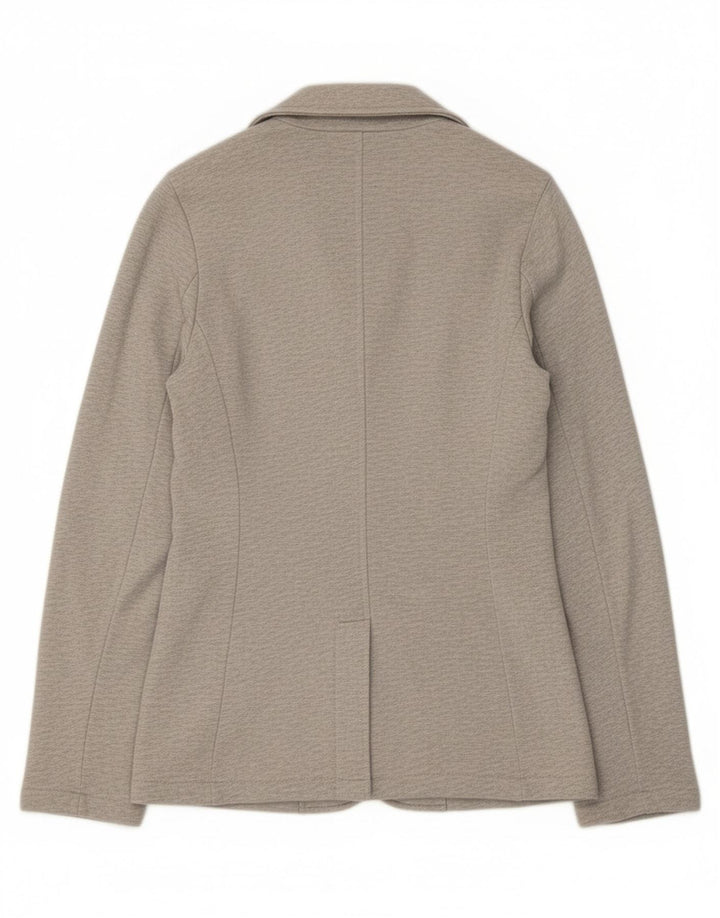 Женский пиджак Sun68 на 2 пуговицах, Великобритания 14, хлопковый средний серый цвет