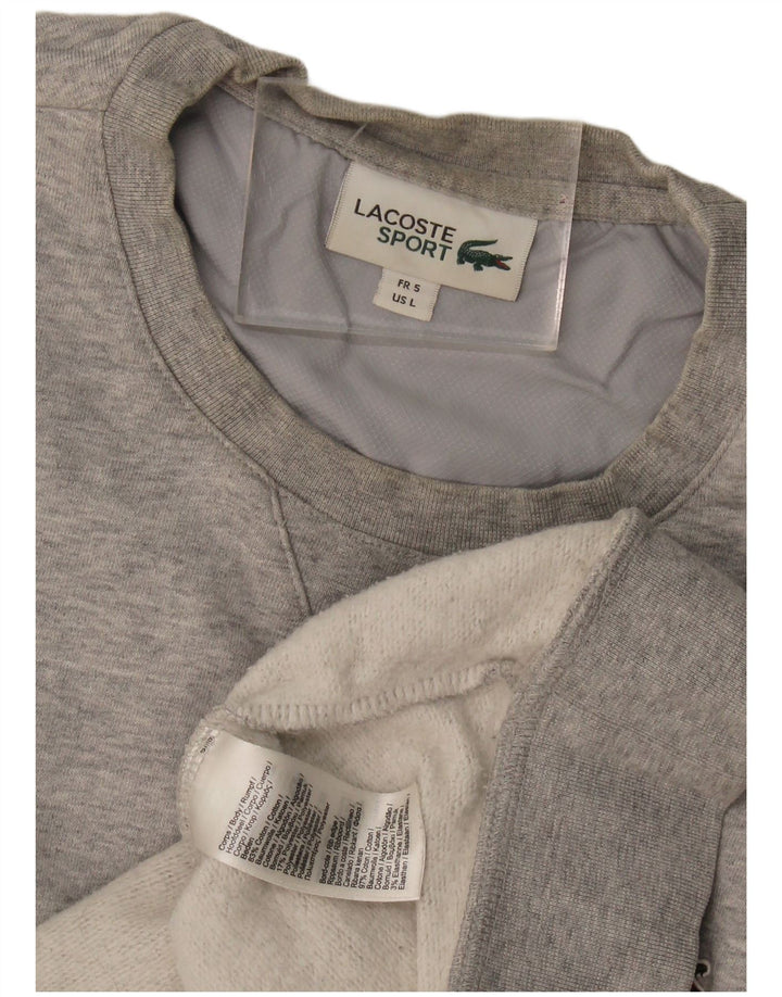 Мужской свитер Lacoste, размер 5, большой, серый, хлопок