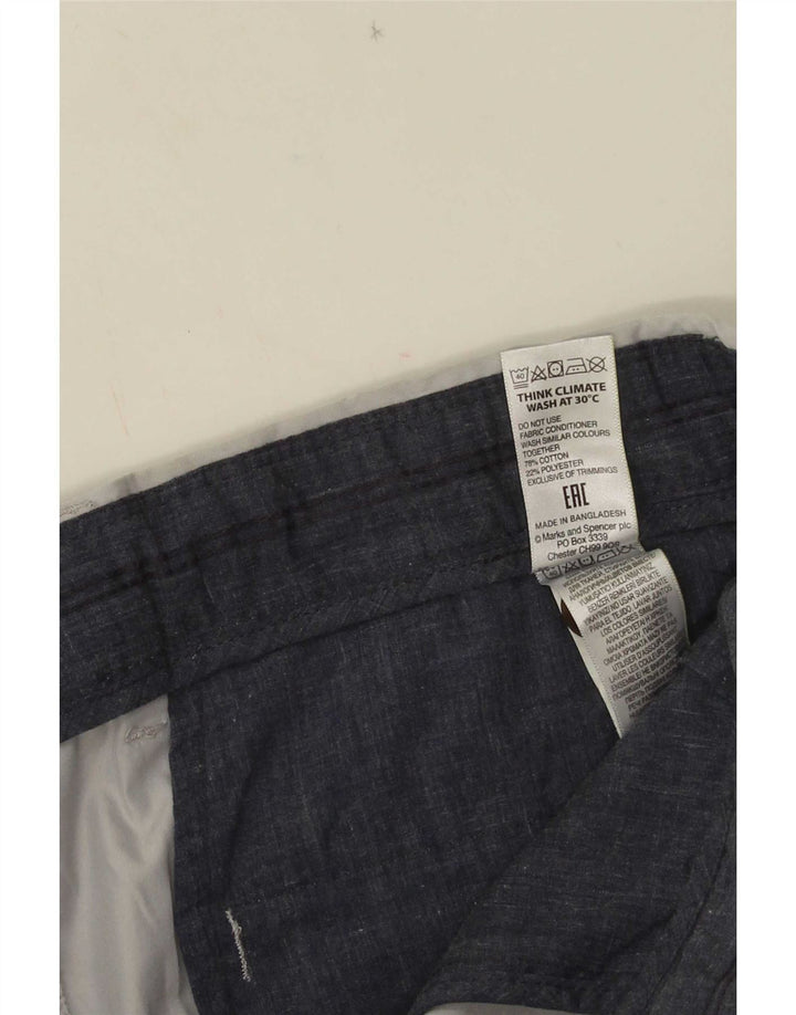 Мужские шорты чинос Marks & Spencer W34, большие серые, хлопок