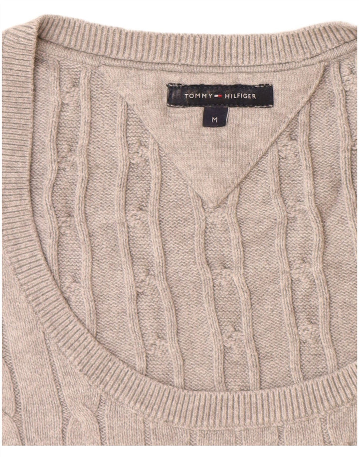 Женский свитер с вырезом «лодочка» Tommy Hilfiger UK 12, средний серый