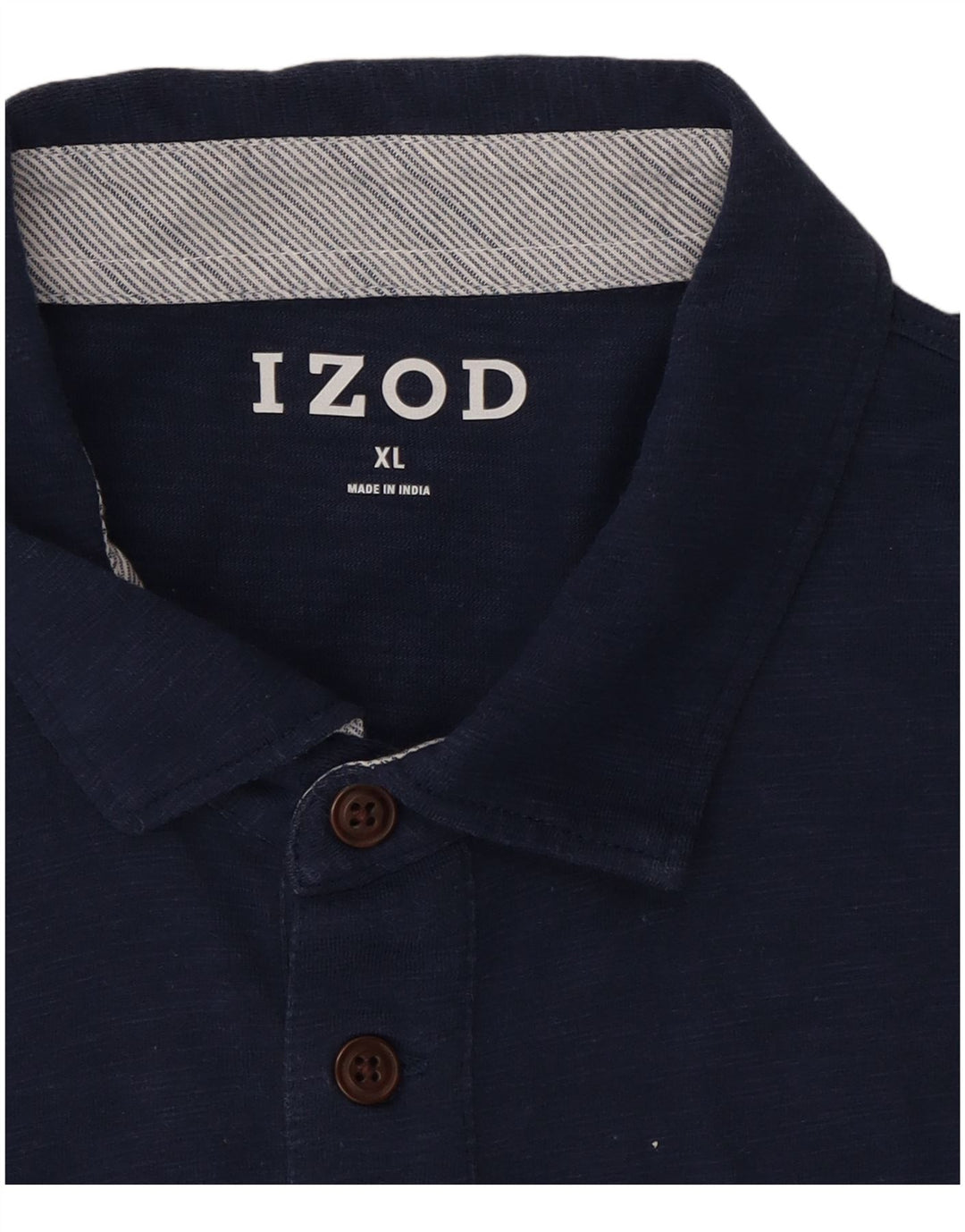 IZOD Mens Polo Shirt XL Navy Blue Cotton