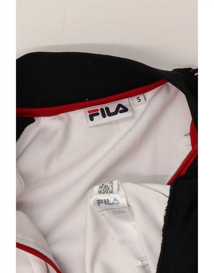 Fila Мужской спортивный костюм с графическим рисунком, верхняя куртка, маленький белый полиэстер с цветными блоками