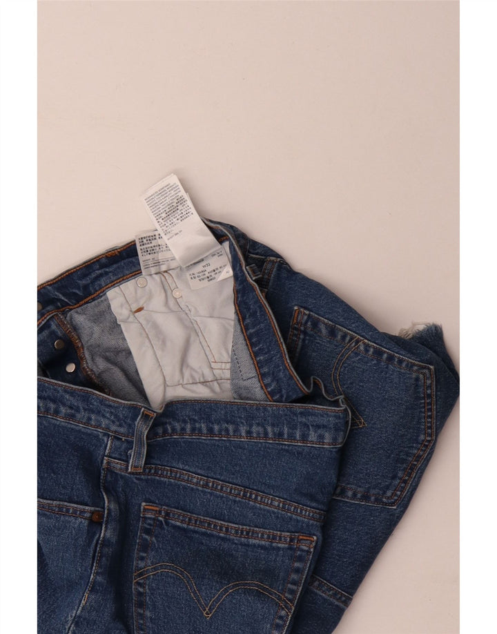 Женские джинсовые шорты Levi's 501 W32, большие синие, хлопок