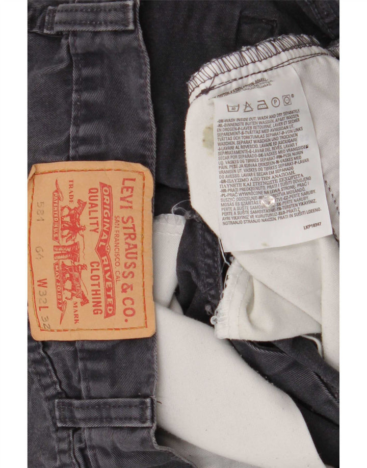 Мужские прямые джинсы Levi's 581 W32 L32 серые, хлопок