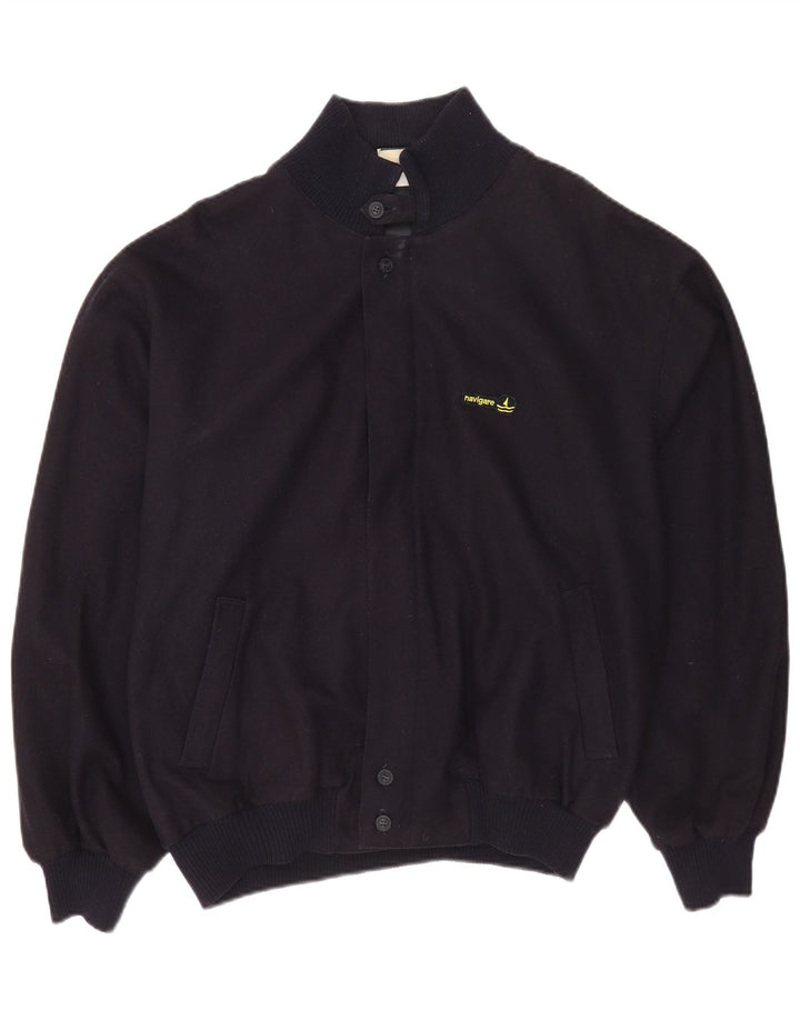 Мужская куртка-бомбер Navigare UK 40, большая темно-синяя шерсть