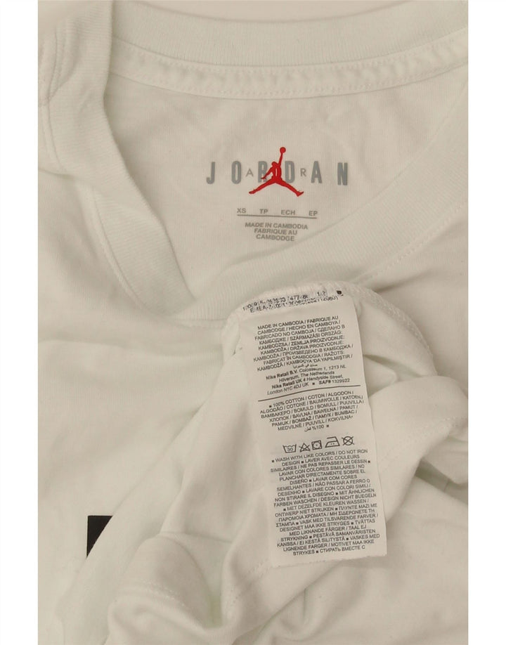 Мужская футболка с рисунком Jordan Top XS, белый хлопок