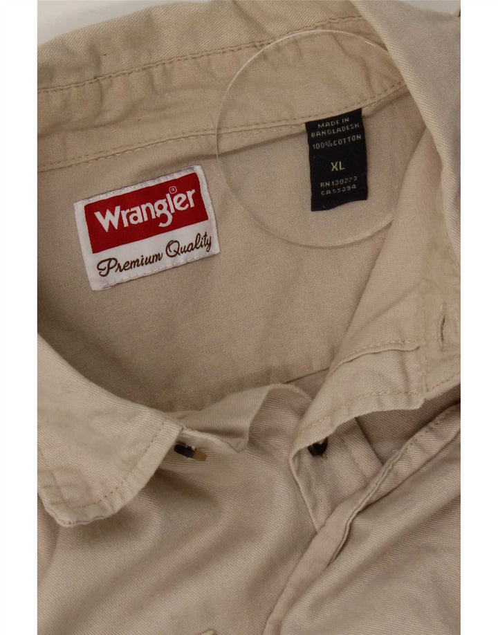 Мужская рубашка Wrangler XL, бежевый хлопок