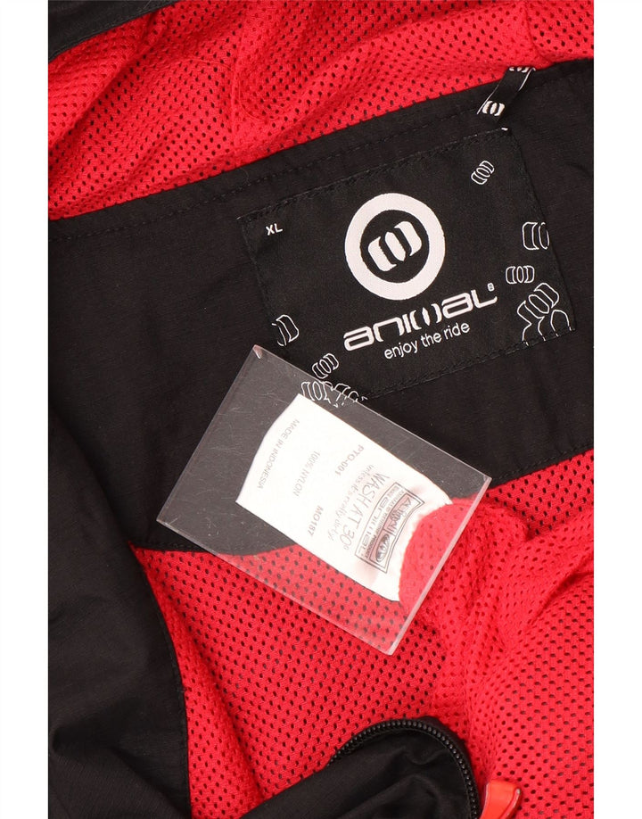 Мужская дождевик с капюшоном ANIMAL UK 42 XL, черный нейлон