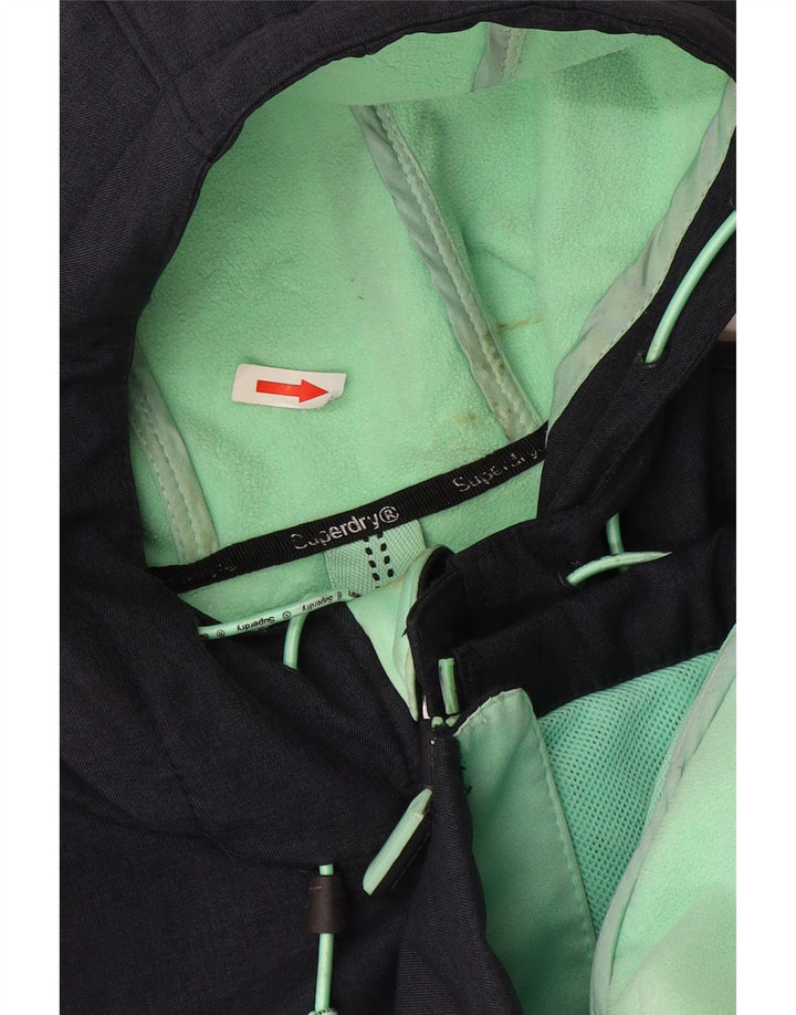 Мужская ветровка с капюшоном Superdry Windtrekker UK 38, средний темно-синий