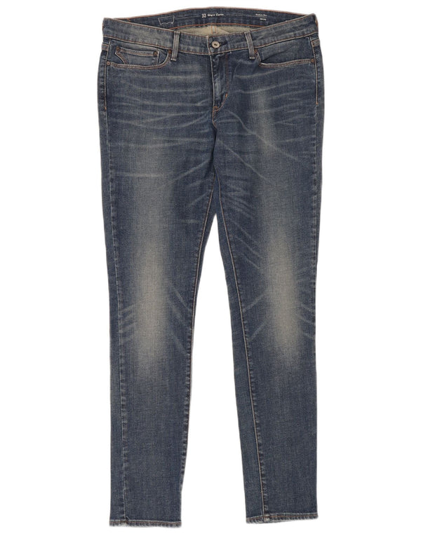 Женские джинсы скинни Levi's с современной посадкой и небольшим изгибом W32 L34, синие, хлопковые