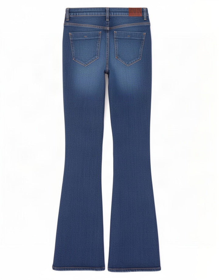 Женские расклешенные джинсы Zara EU 40 Medium W30 L32 Синий хлопок