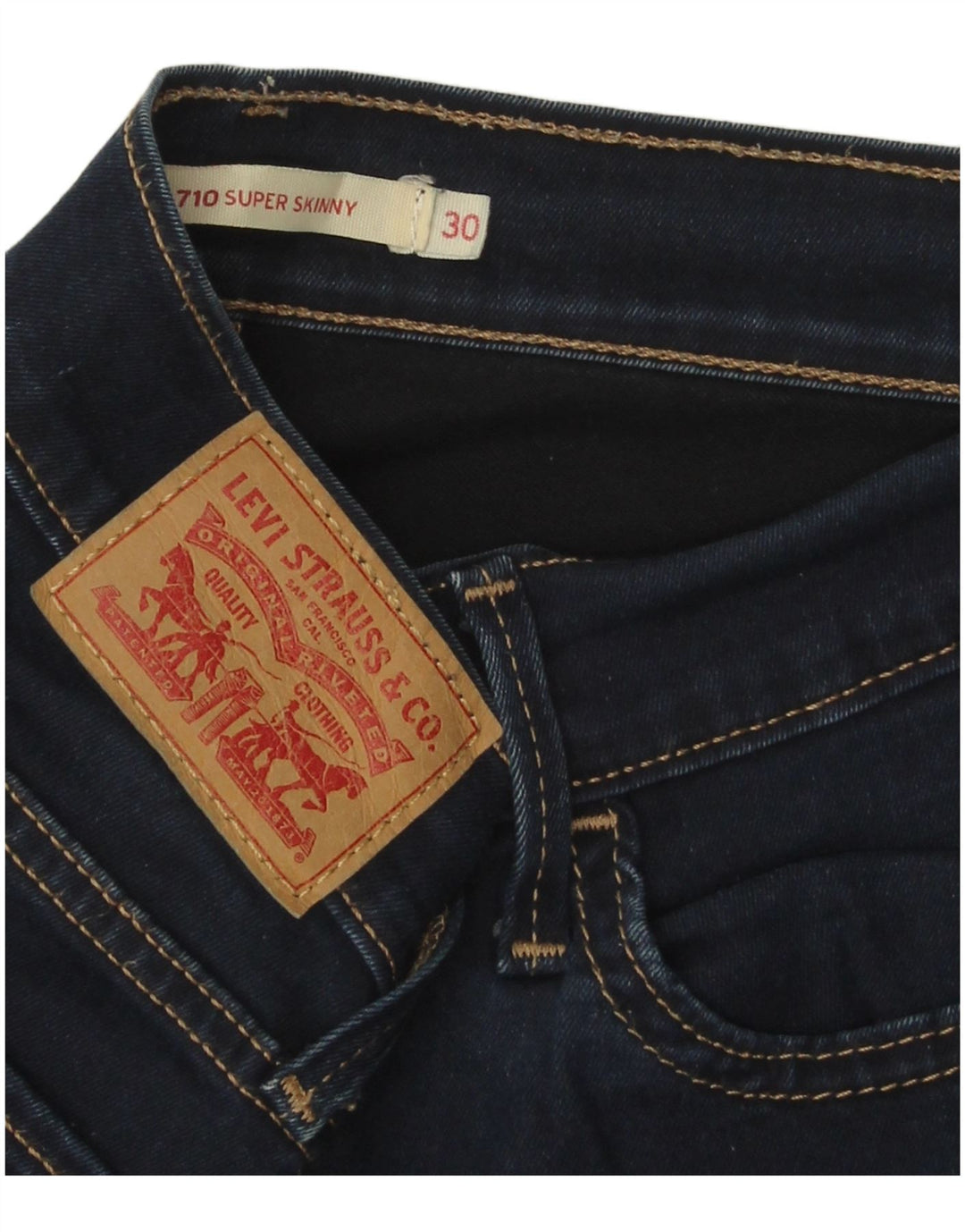 Женские джинсы LEVI'S 710 Super Skinny W30 L28 Темно-синие