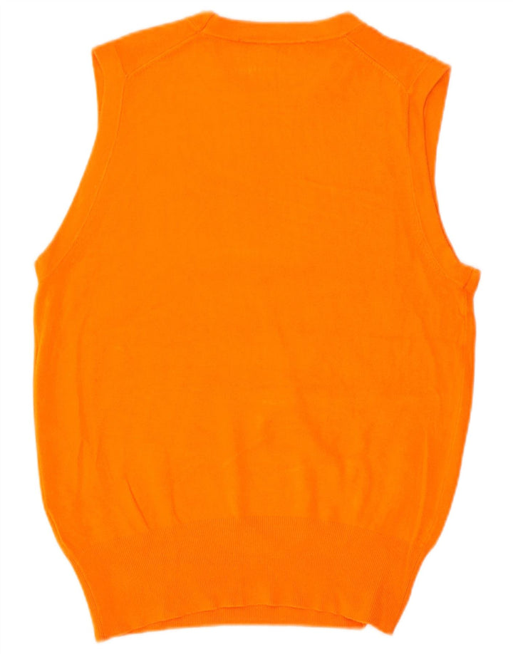 Женская майка Zara Vest UK 12, вискоза среднего оранжевого цвета