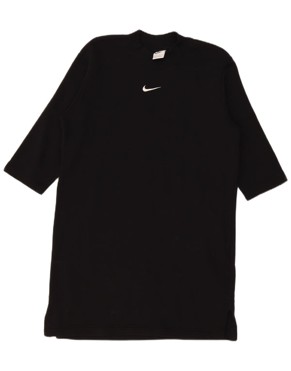 Женское платье-футболка оверсайз с рукавом 3/4 Nike UK 6 XS, черный хлопок