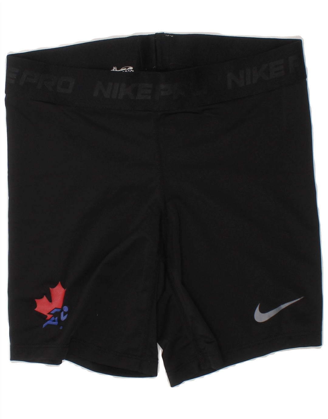 NIKE Womens Graphic Sport Shorts UK 0/2 XS Black Polyester Vintage Nike and Second-Hand Nike from Messina Hembry 