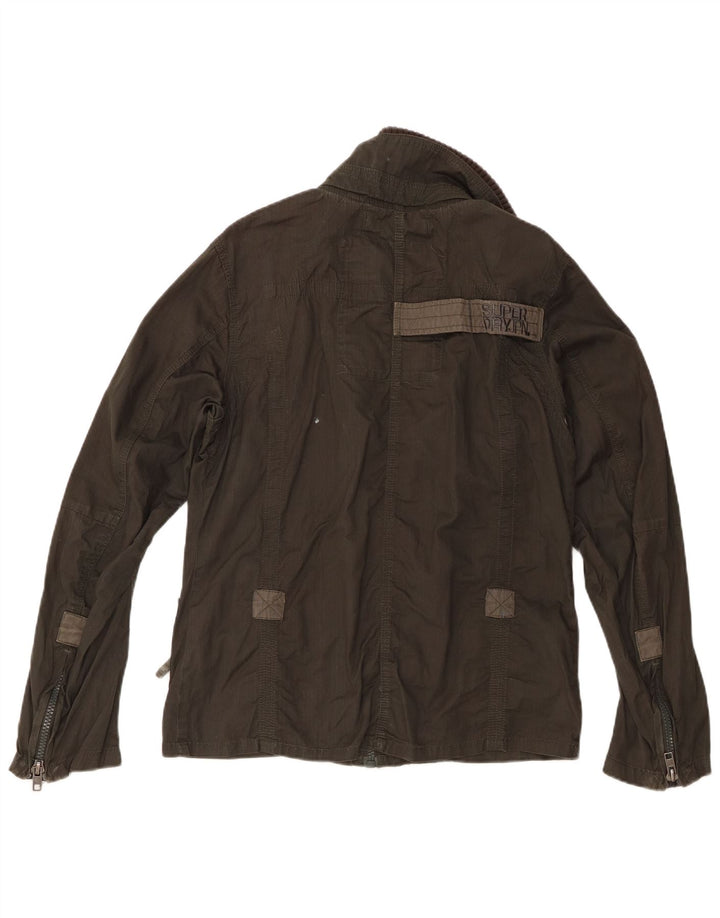Мужская куртка Superdry Double Blacklabel Utility Jacket UK 36, маленький цвет хаки, хлопок