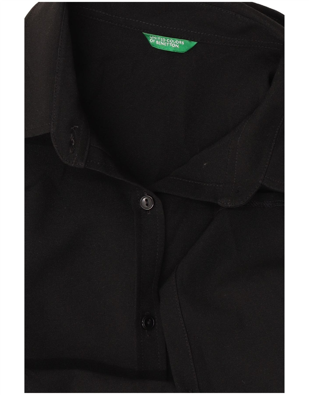 Женская рубашка Benetton UK 14, большая черная