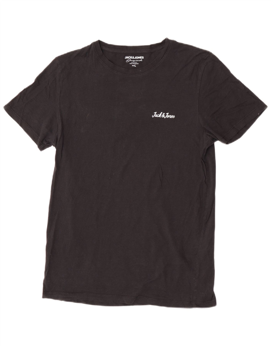 Мужская футболка Jack & Jones, большой черный хлопок