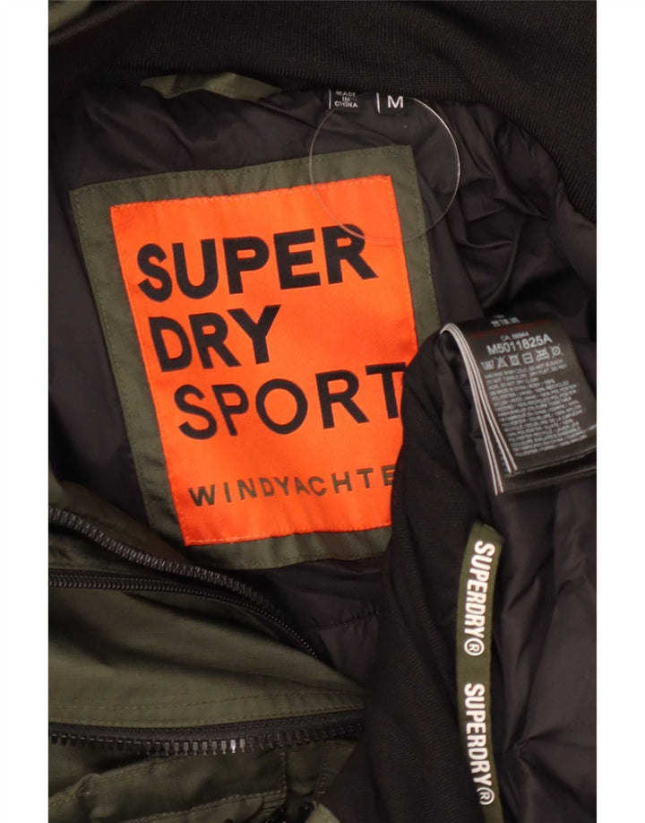 Мужская ветровка с рисунком Superdry Windyachter UK 38, средний зеленый цвет