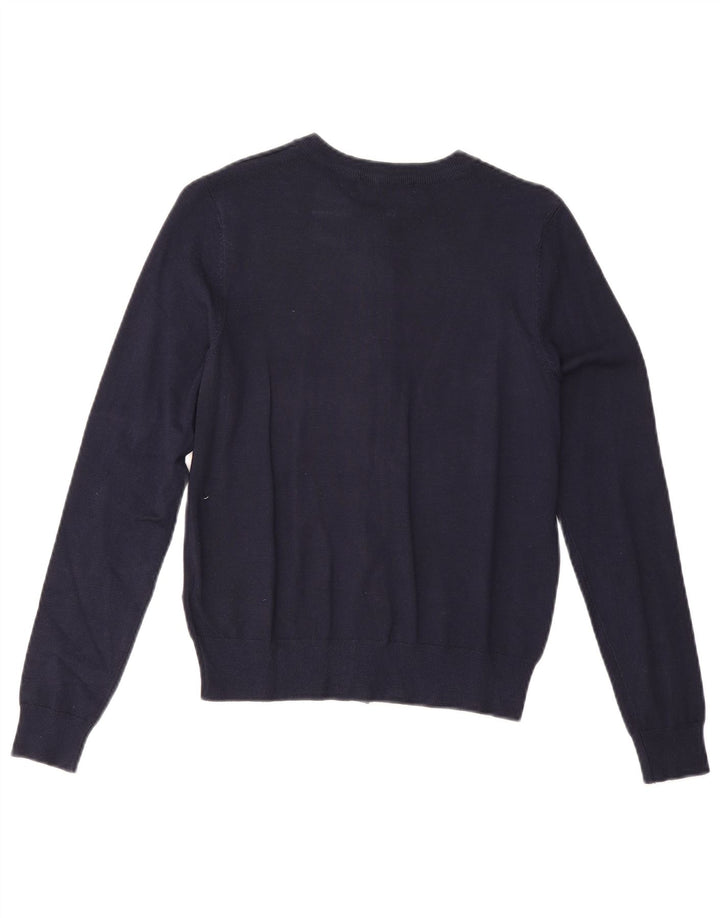 Женский кардиган Marks & Spencer UK 12, средний темно-синий, вискоза