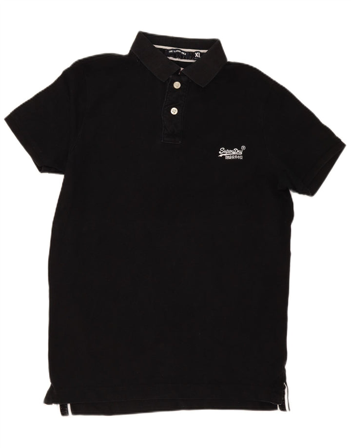 Мужская рубашка-поло Superdry XL, черный хлопок